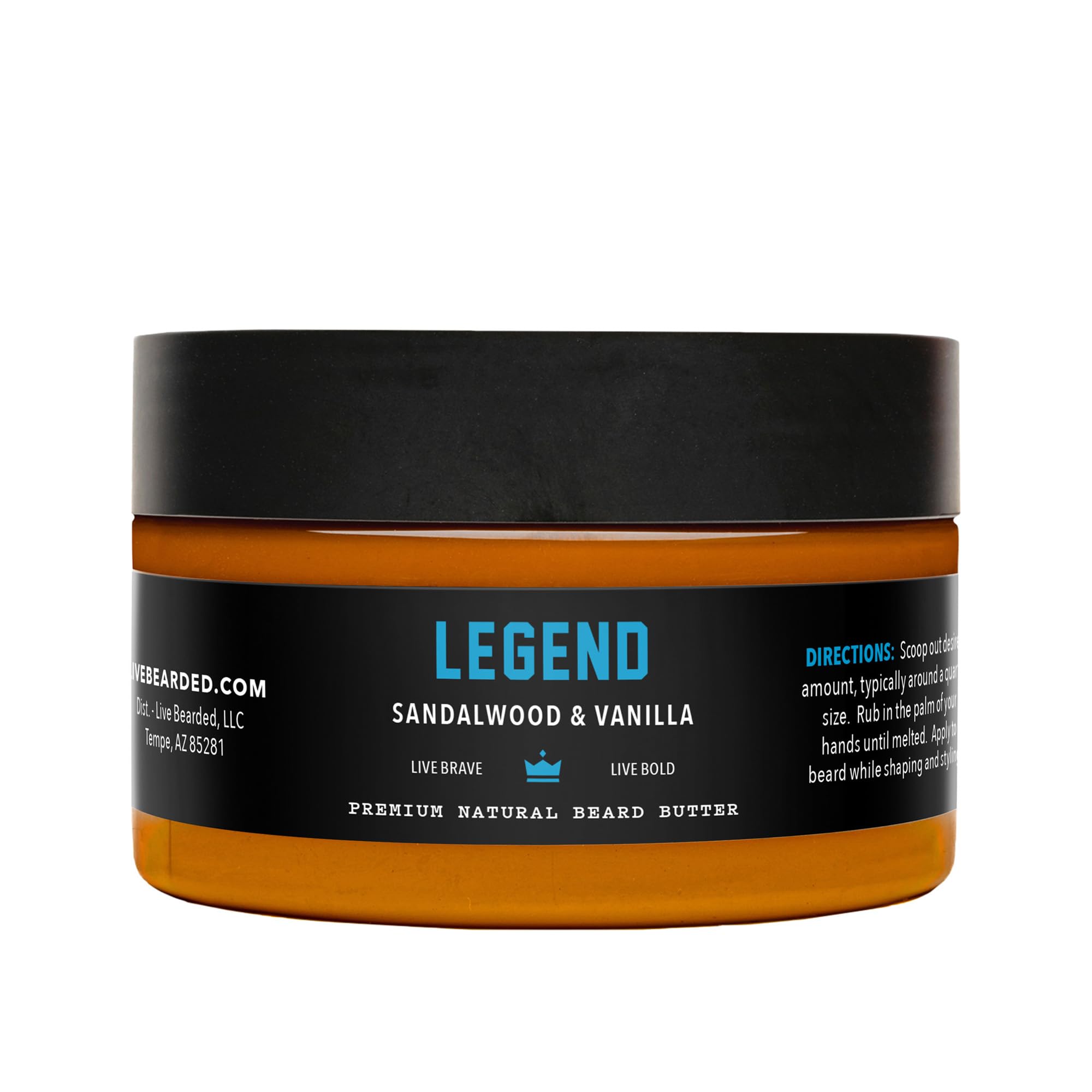 Live Bearded beard butter Legend scent bottle pour for quick daily moisture