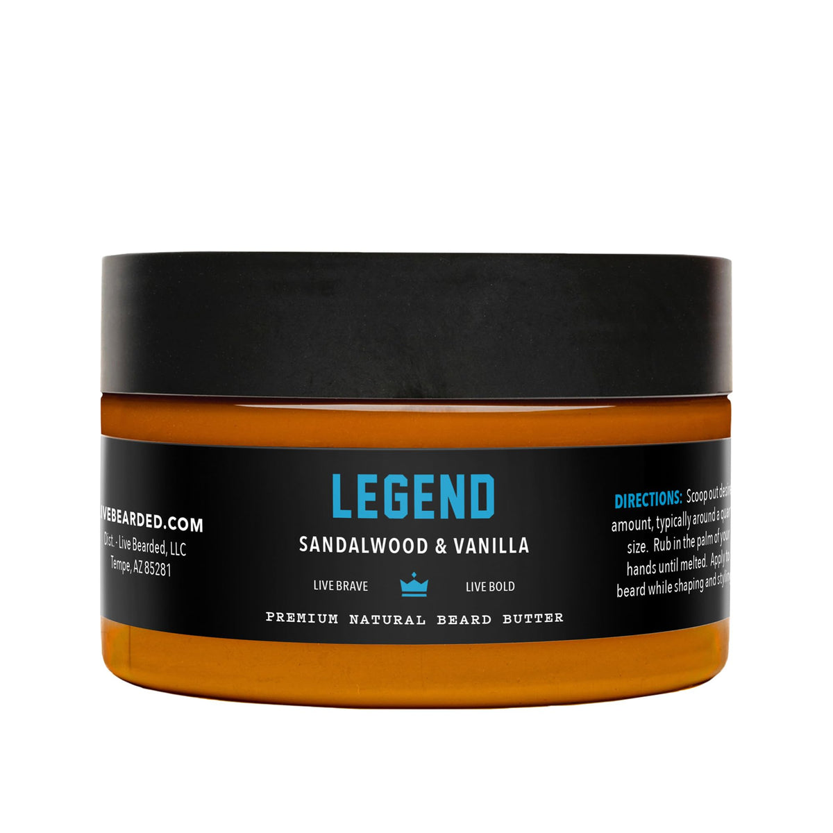 Live Bearded beard butter Legend scent bottle pour for quick daily moisture