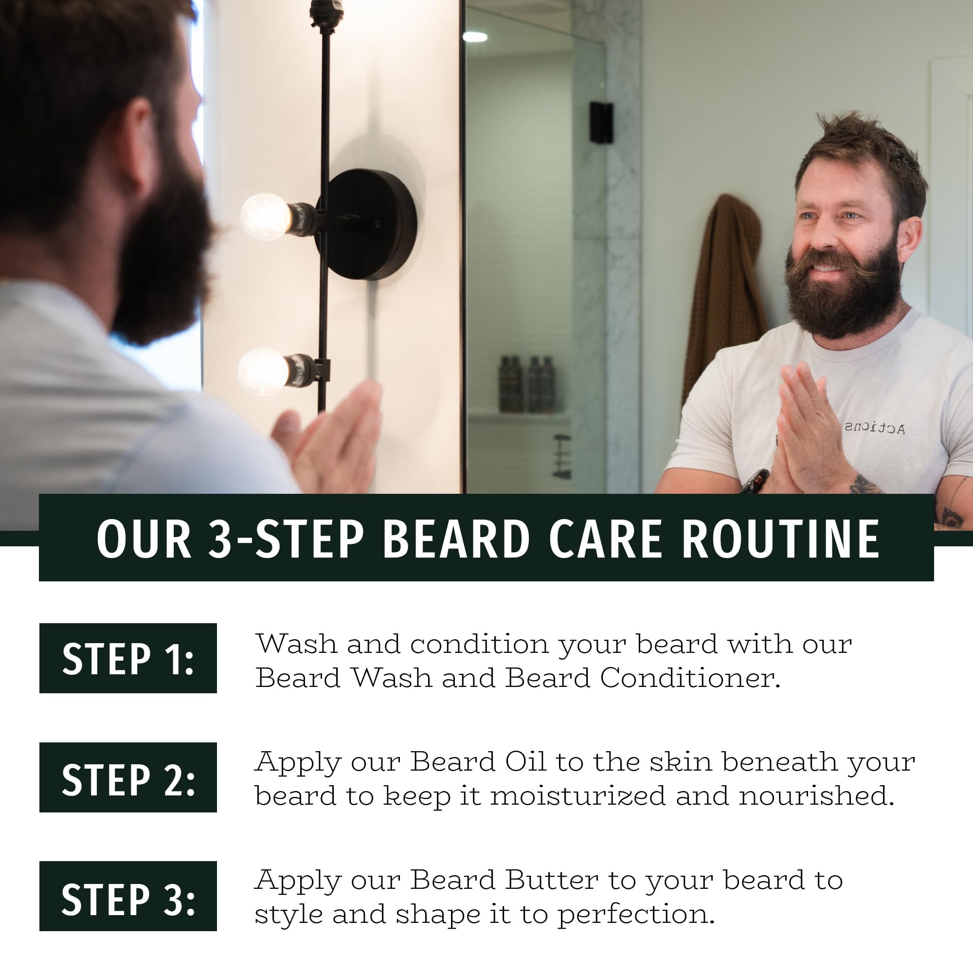 Live Bearded beard butter tub adds moisture and definition to beard.