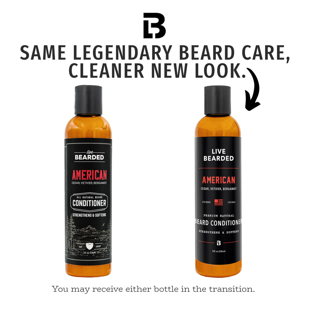 Live Bearded Beard Conditioner being applied to beard for even distribution