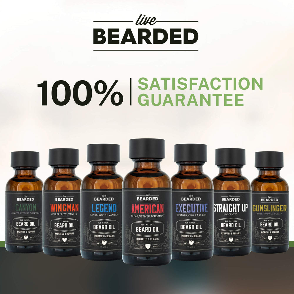 Live Bearded Canyon Scent packaging image conveying masculine scent profile