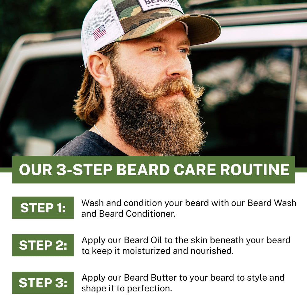 Live Bearded USA-made stamp indicating quality craftsmanship in a premium oil