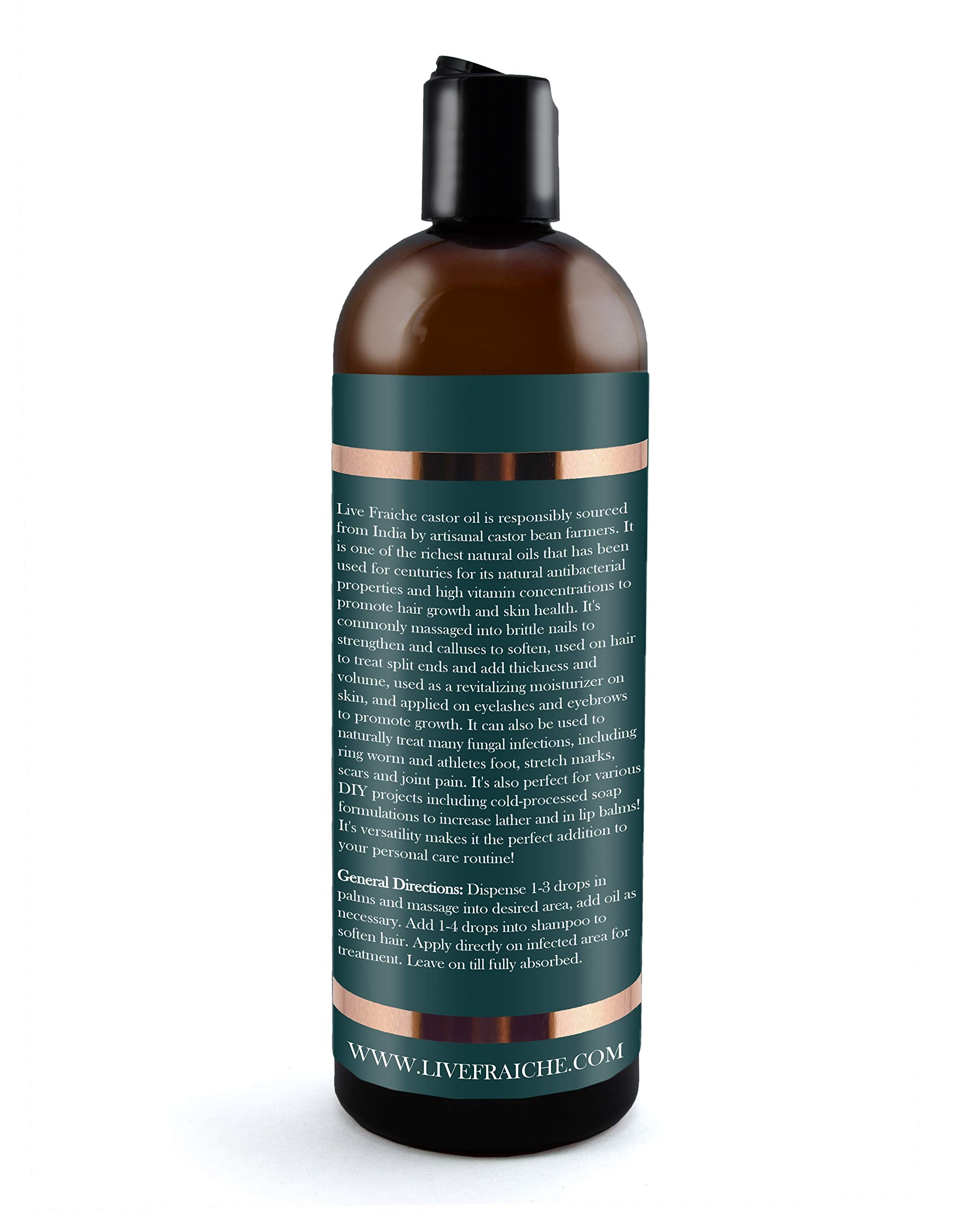 Live Fraiche castor oil used in DIY skincare and lip balm projects