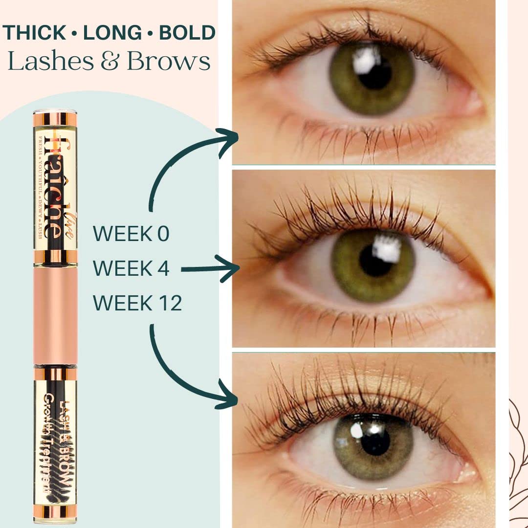 Live Fraiche castor oil applied to eyelashes for natural fullness