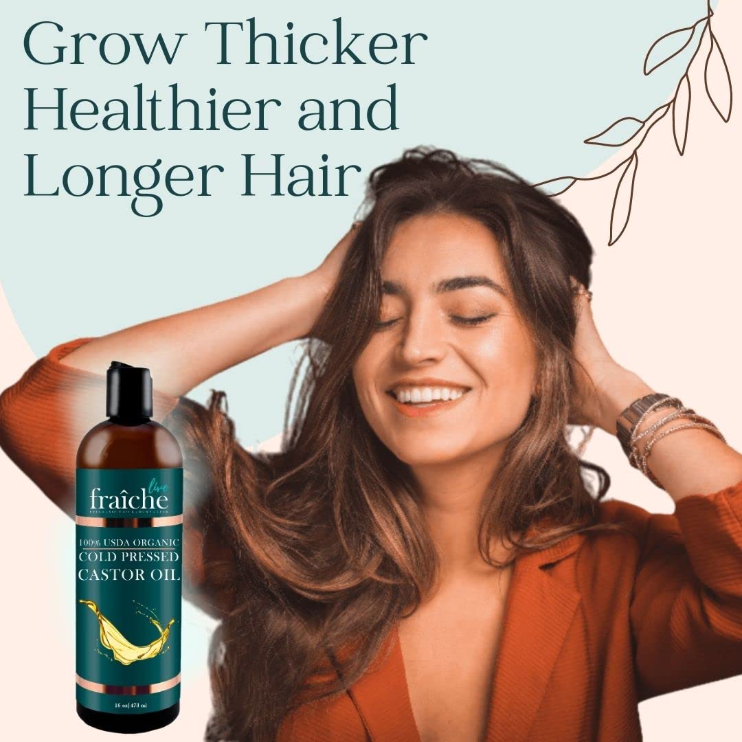 Live Fraiche castor oil on skin delivering deep moisture and smoothness