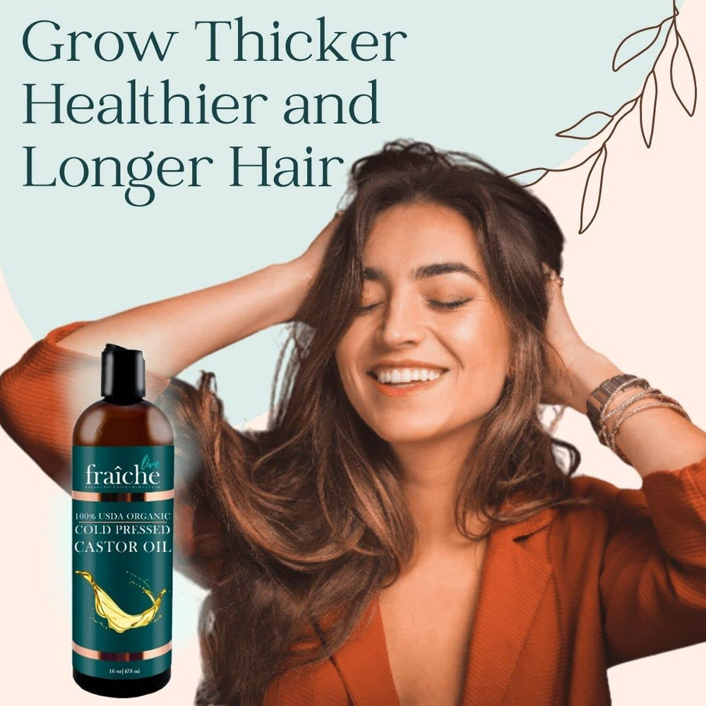 Live Fraiche castor oil on skin delivering deep moisture and smoothness