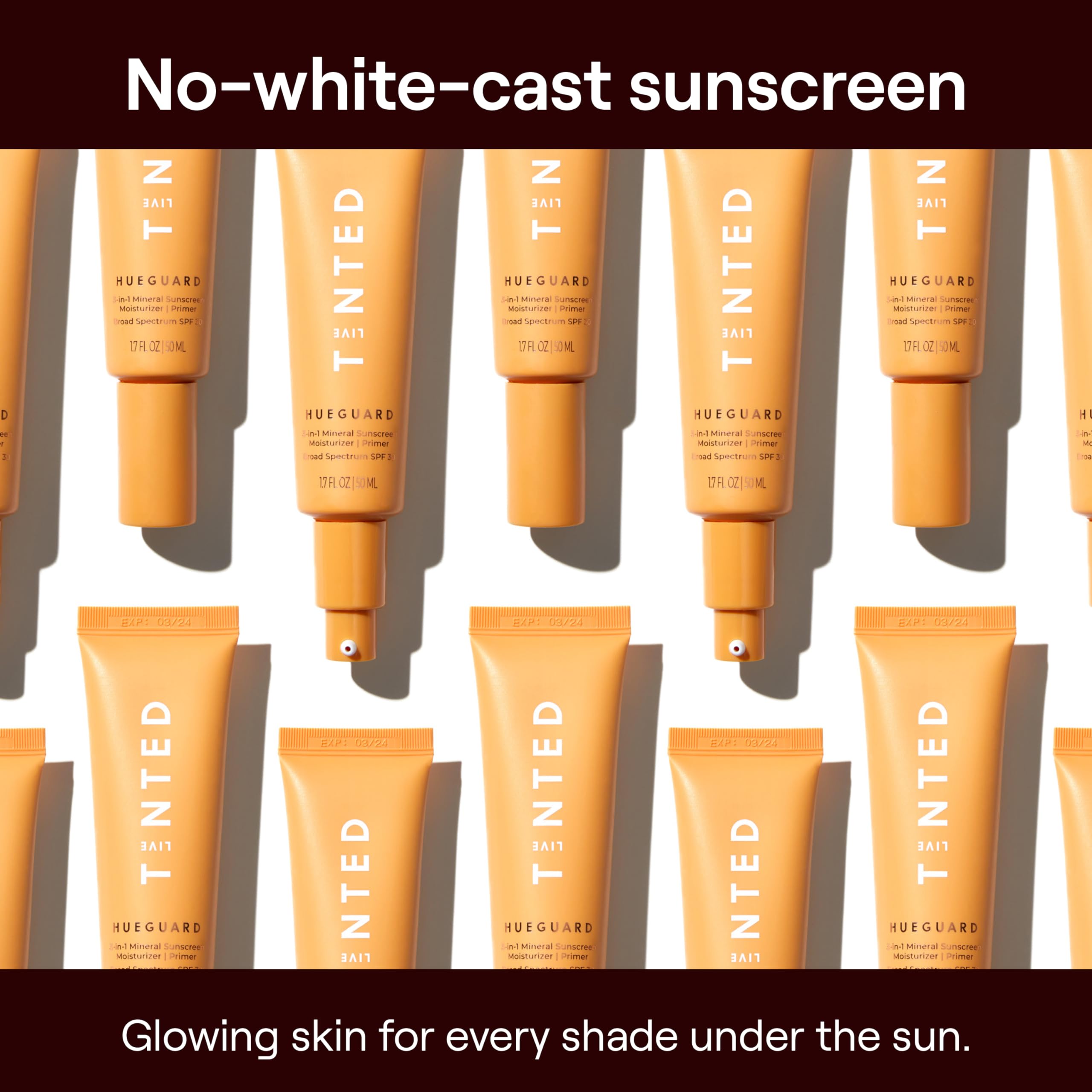 Live Tinted Hueguard Mini cream swirl on hand demonstrates hydrating, fast-absorbing formula