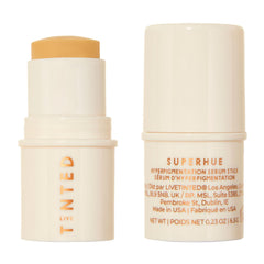Live Tinted Superhue Serum Stick application on skin for targeted brightening and even tone