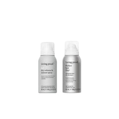 Living Proof Advanced Clean Dry Shampoo travel bottle for quick refresh and shine boost