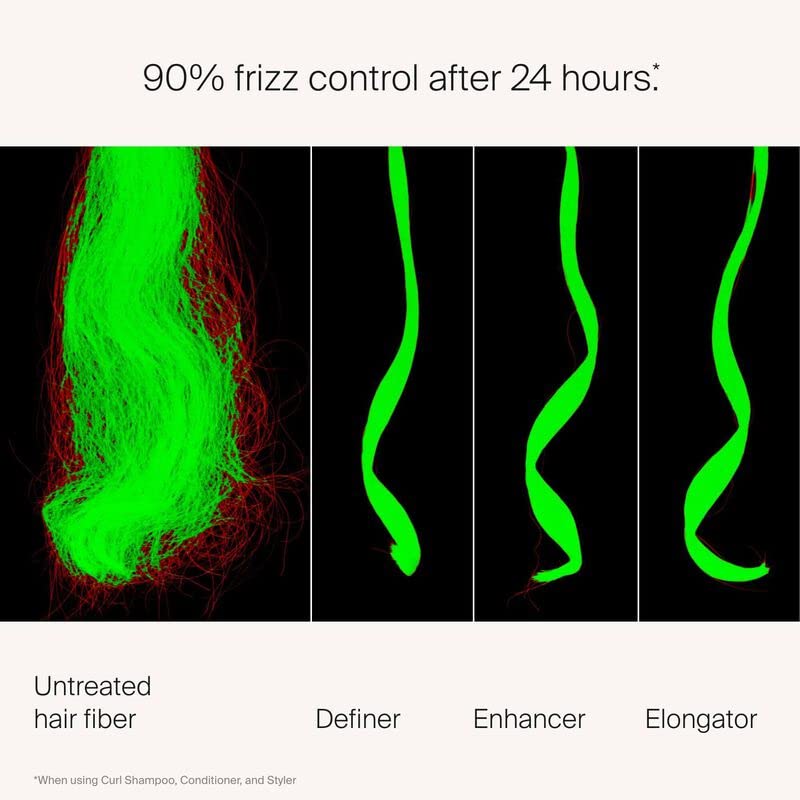 Living Proof Curl Enhancer after-use shiny waves look healthier and hydrated.