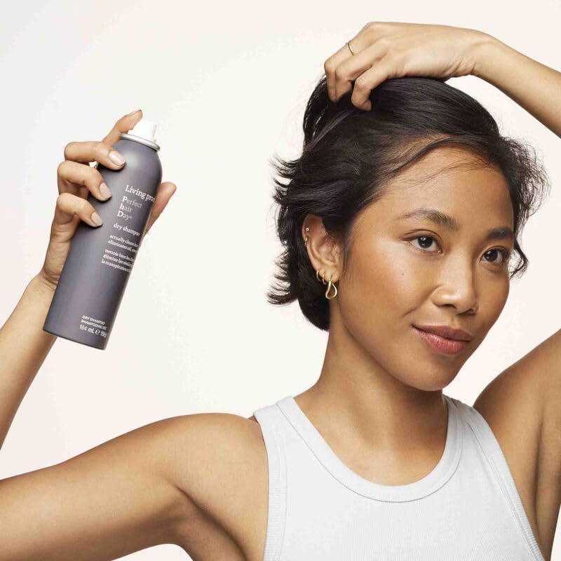 Living Proof dry shampoo product label and bottle for everyday use and convenience