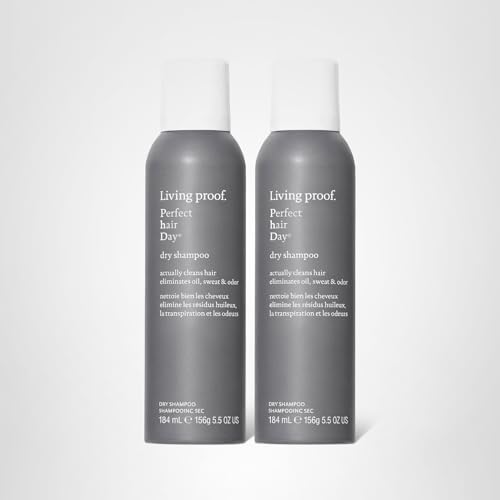Living proof dry shampoo store display demonstrates ready-to-purchase appeal.