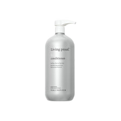 Living Proof Full Conditioner bottle close-up emphasizes volumizing formula.