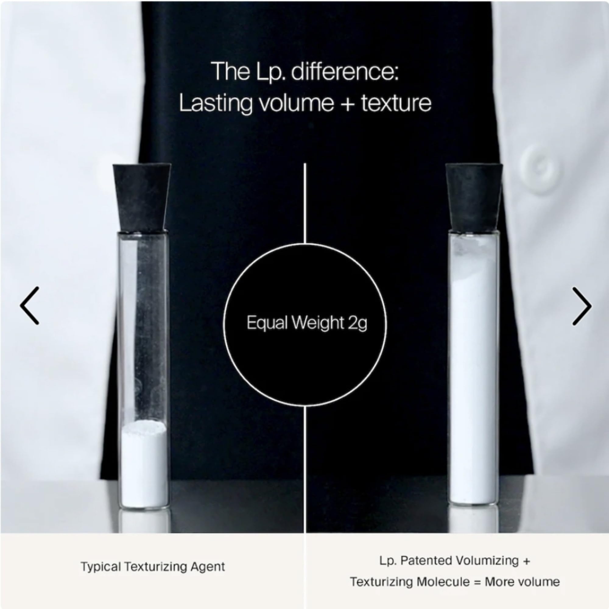 Living proof Full Dry Volume & Texture Spray on fine hair delivering natural-looking body.