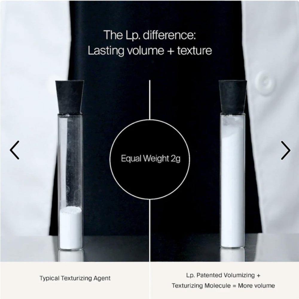 Living proof Full Dry Volume & Texture Spray on fine hair delivering natural-looking body.