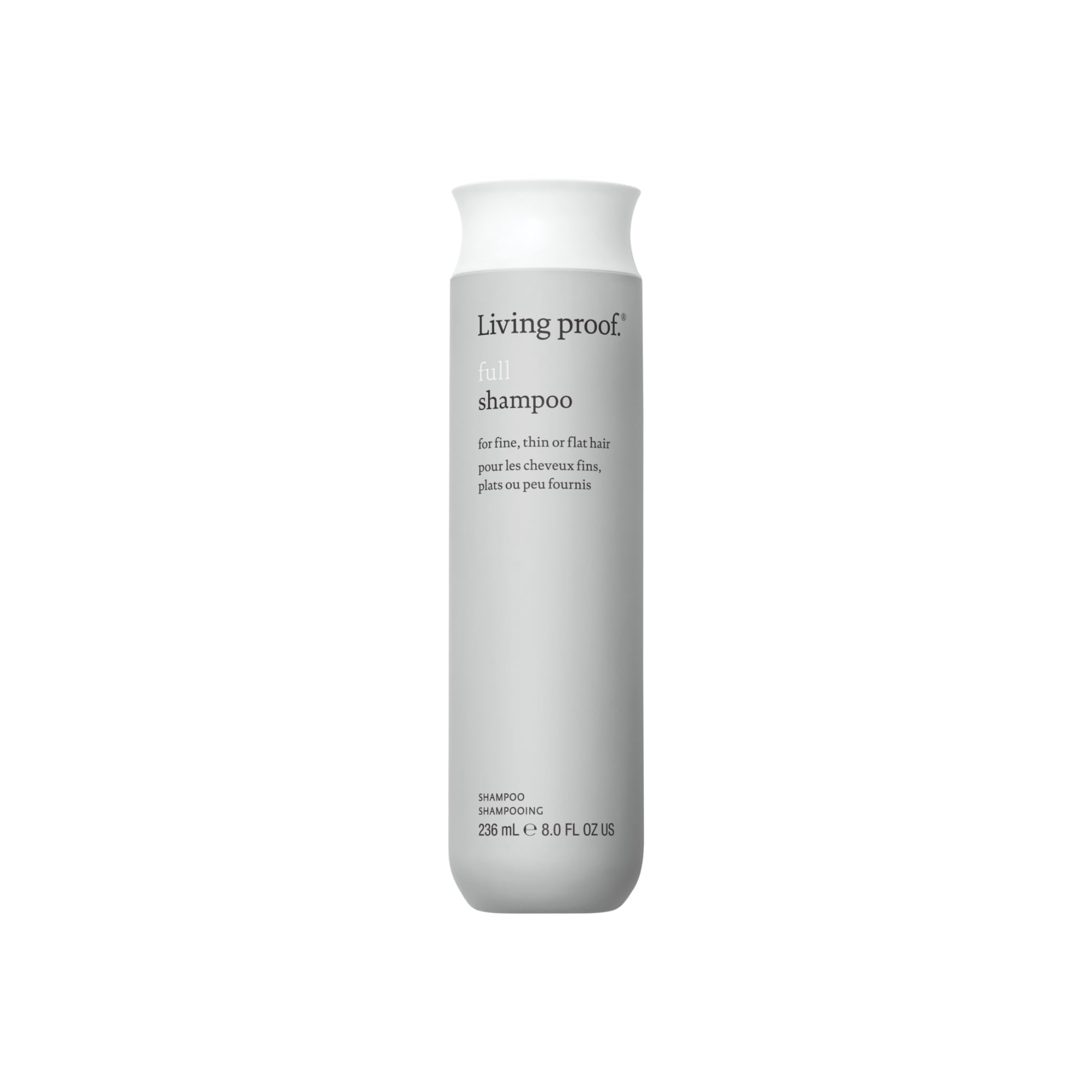 Living Proof Full Shampoo bottle front showing silicone-free volumizing formula for fuller hair