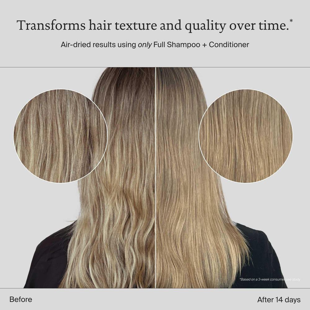 Living Proof Full Shampoo on wet hair for weightless body and manageability