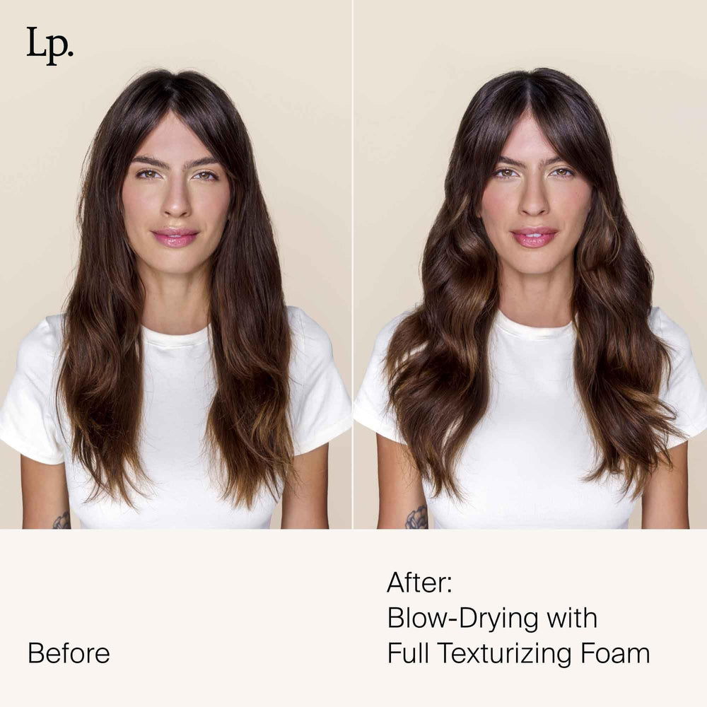 Living Proof Full Texturizing Foam heat protection up to 450°F during styling