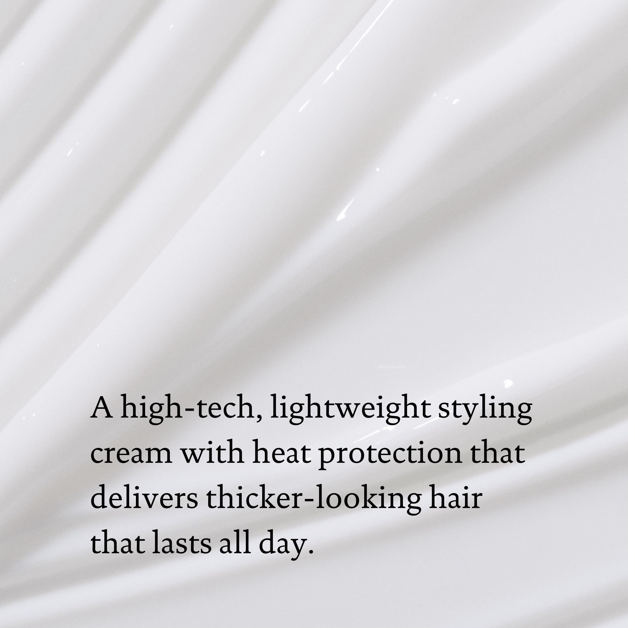 Living Proof Full Thickening Blow-Dry Cream during blow-dry yields smoother, fuller results.