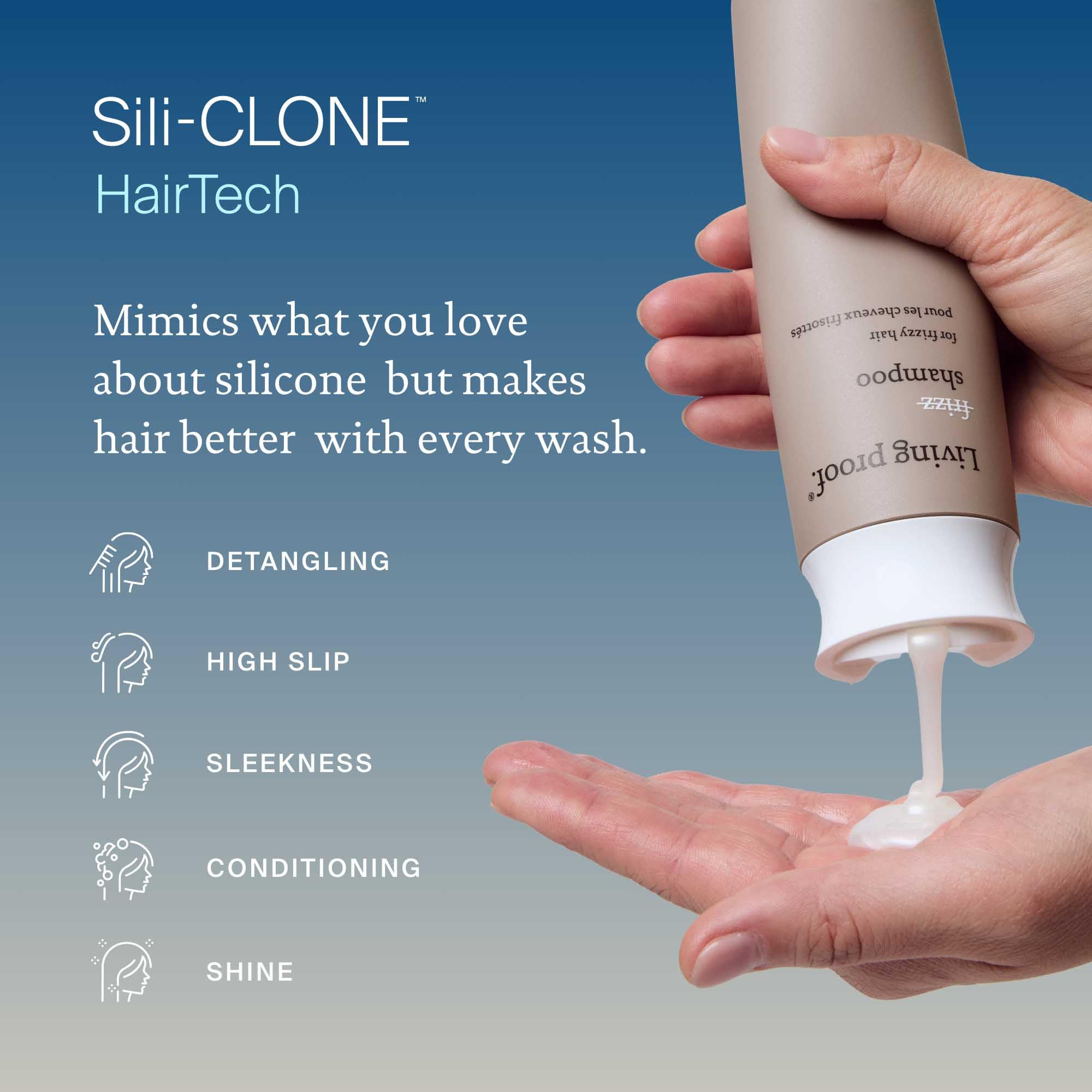 Living Proof No Frizz Shampoo gentle enough for daily cleansing.