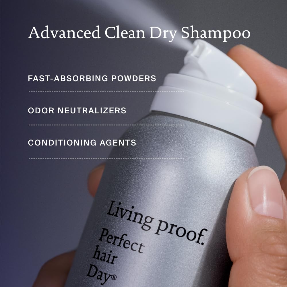 Living Proof on-the-go volume-boost application demonstrates quick lift.