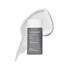 Living Proof Perfect Hair Day bottle demonstrates one-step styling for smoother, shinier hair.