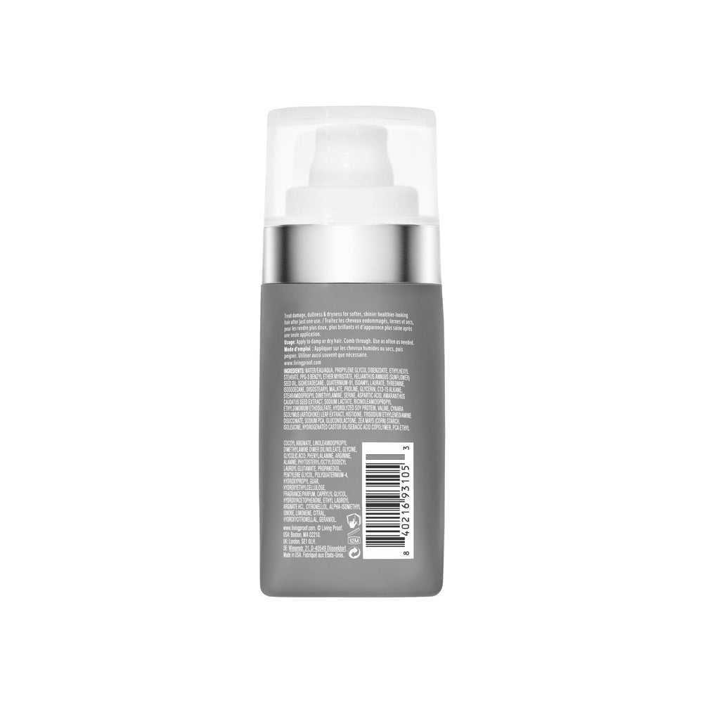 Living Proof Perfect Hair Day Perfector hands-application shows easy frizz control