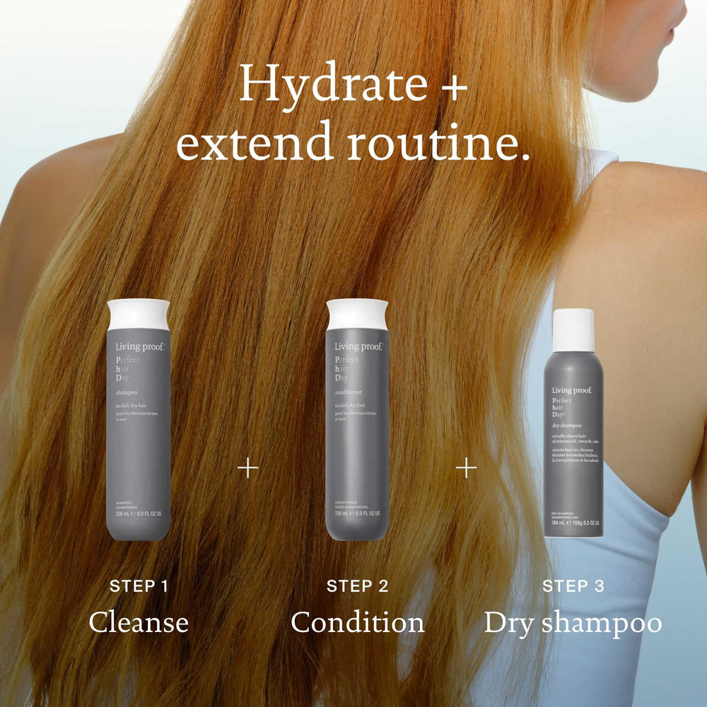 Fragrance close-up hints uplifting scent of Living Proof shampoo.