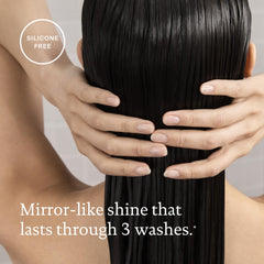 Living Proof PhD High-Shine Gloss packaging detail, premium in-shower gloss for effortless styling.