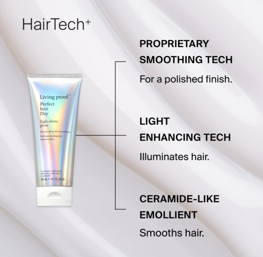 Living Proof PhD High-Shine Gloss shine after use, lasting luminous look.