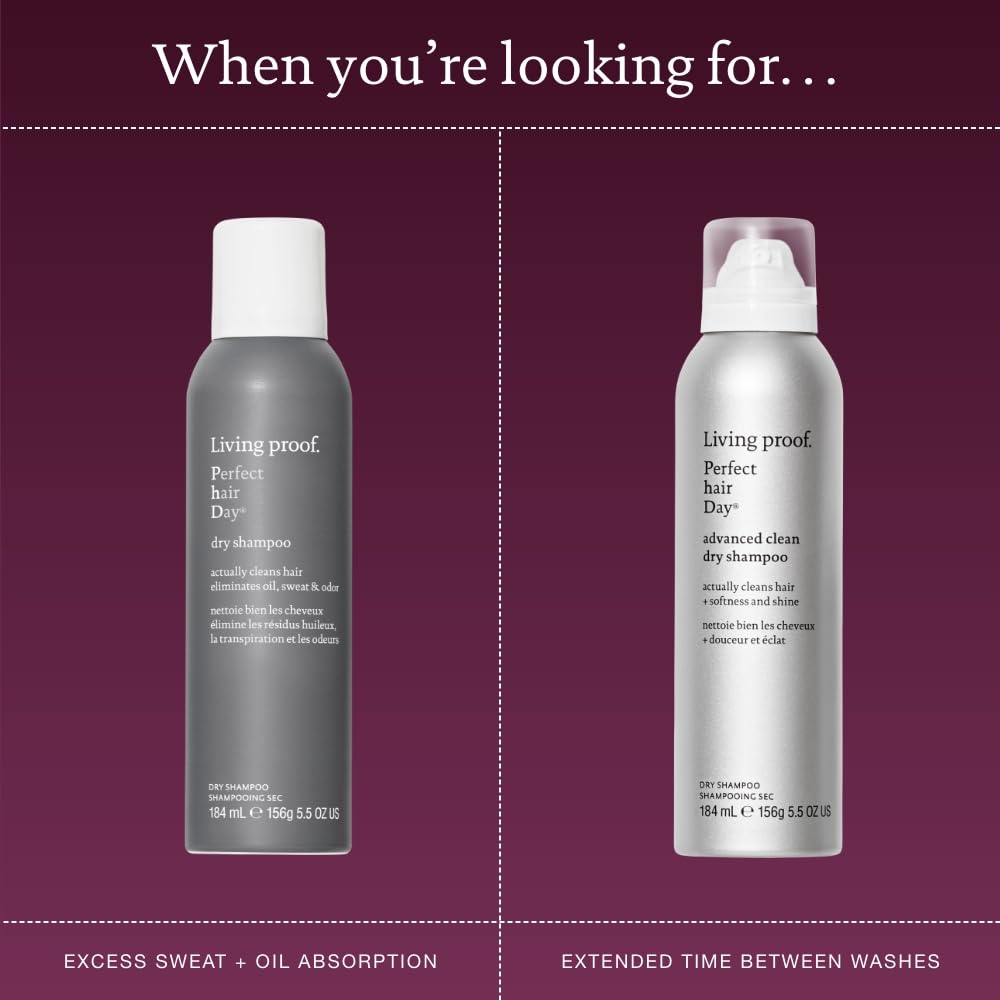 Living Proof Presenting Double the Clean Advanced Clean dry shampoo after workout refresh