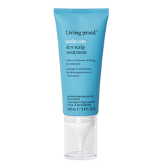 Living Proof Scalp Care dry scalp treatment bottle delivering instant hydration.