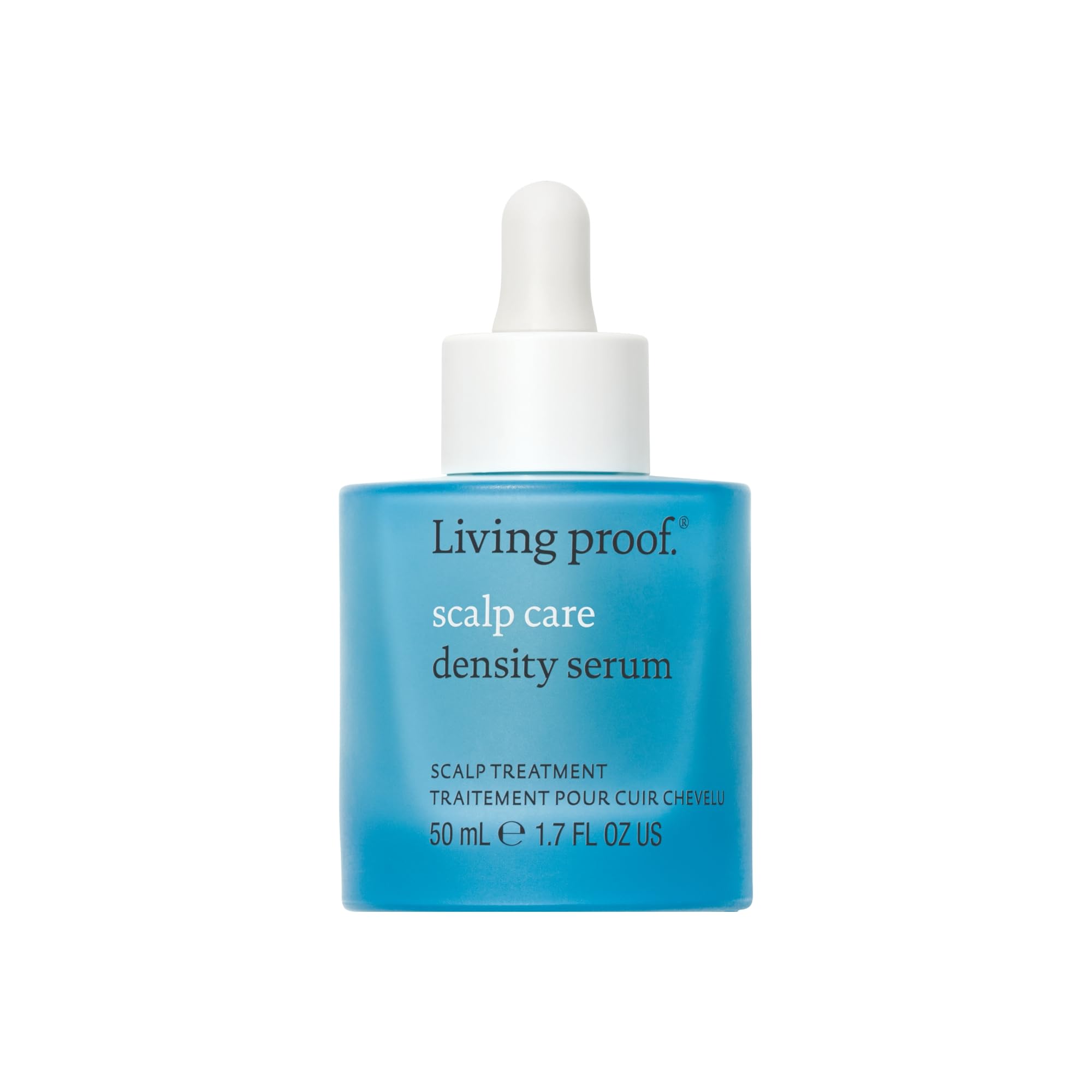 Living Proof Density Serum bottle front view for daily scalp care.