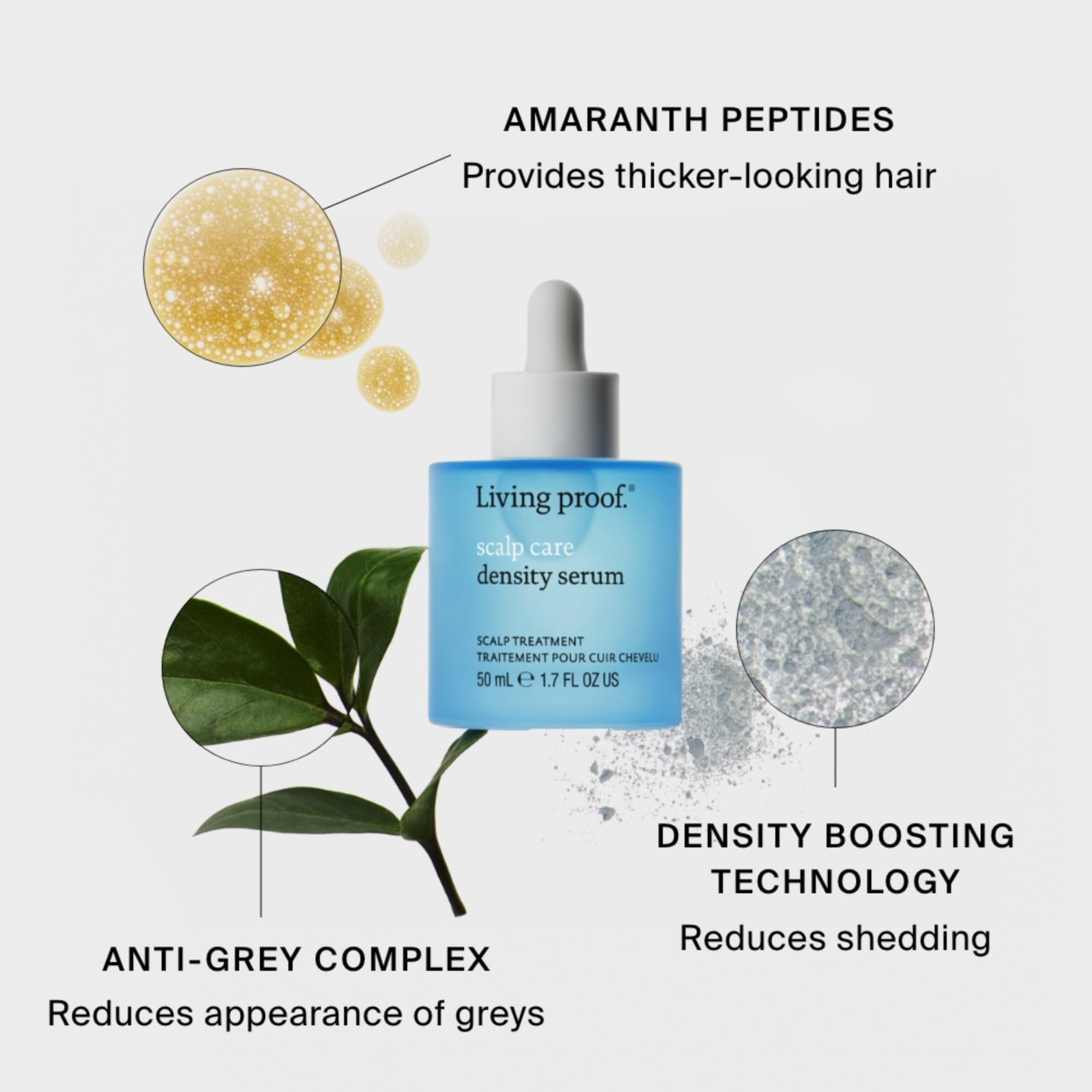 Living Proof Density Serum supports a daily scalp care routine.