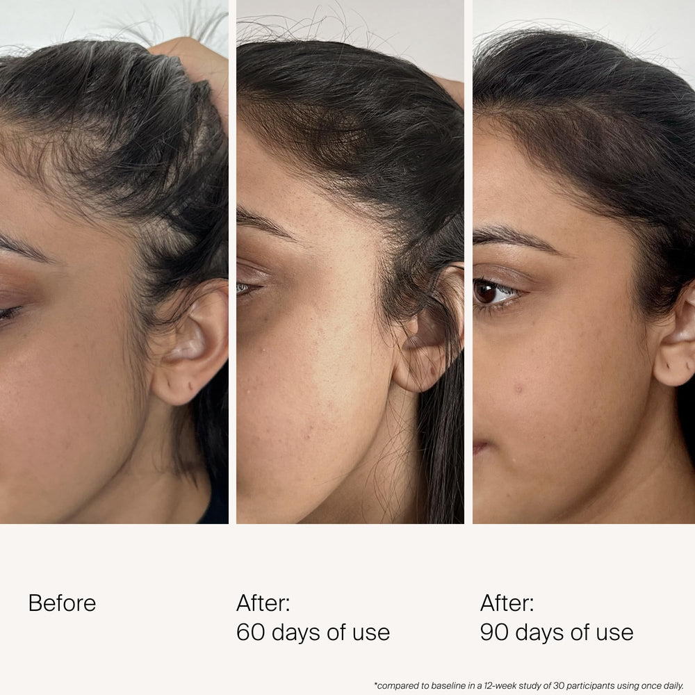 Living Proof Density Serum pump action demonstrates easy daily application.