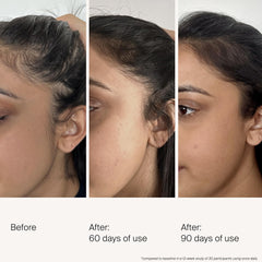 Living Proof Density Serum pump action demonstrates easy daily application.