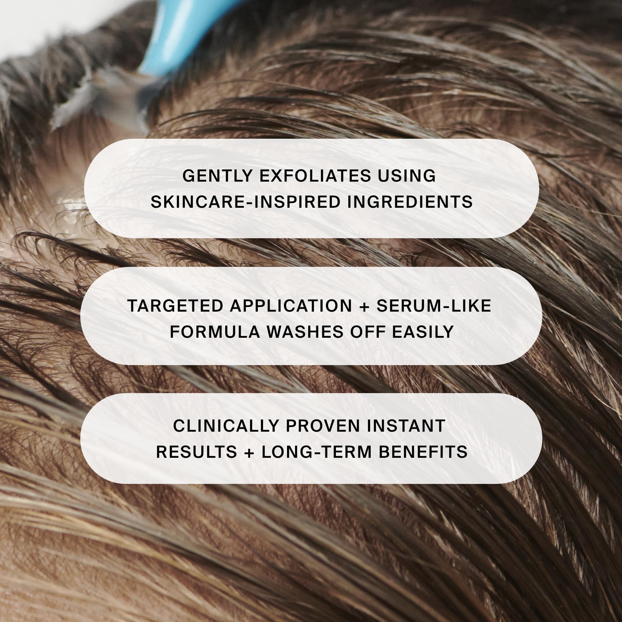 Living Proof Scalp Exfoliator packaging showcases skincare-inspired formula and prebiotic benefit