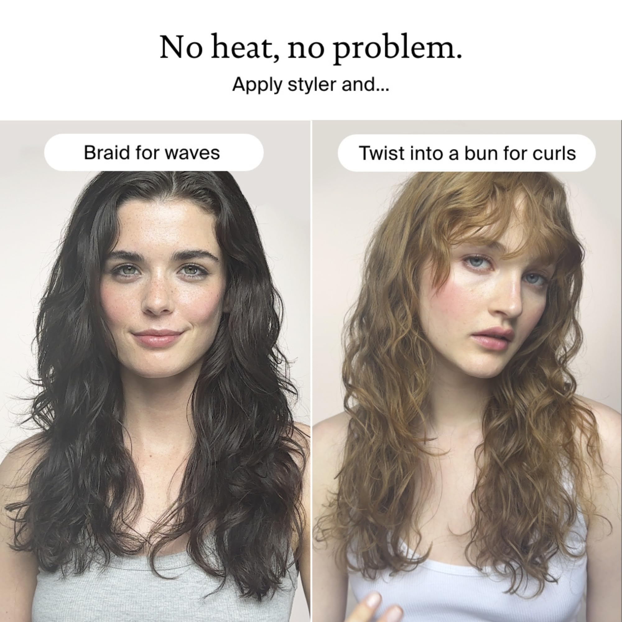 Living proof Style Lab Air-Dry Styler humidity-ready formula aids manageability in humidity.