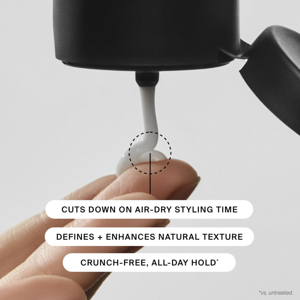Living proof Style Lab Air-Dry Styler lightweight-formulation feels weightless on hair.