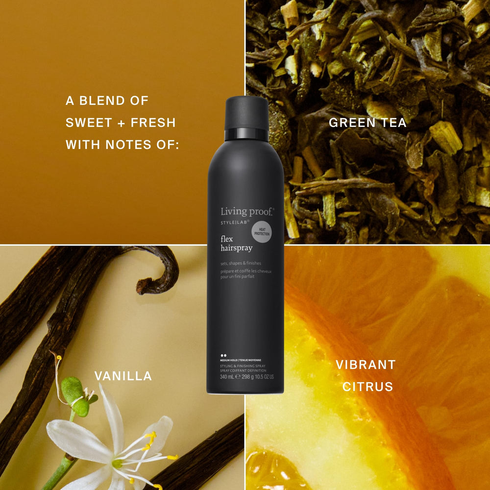 Living Proof Style Lab Flex Hairspray bottle ready for daily styling routines