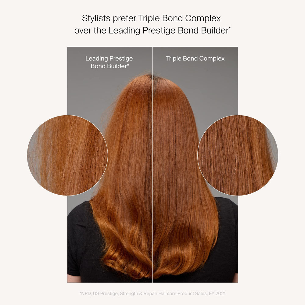 Living Proof Triple Bond Complex hair masque closeup reveals creamy texture for soft strands