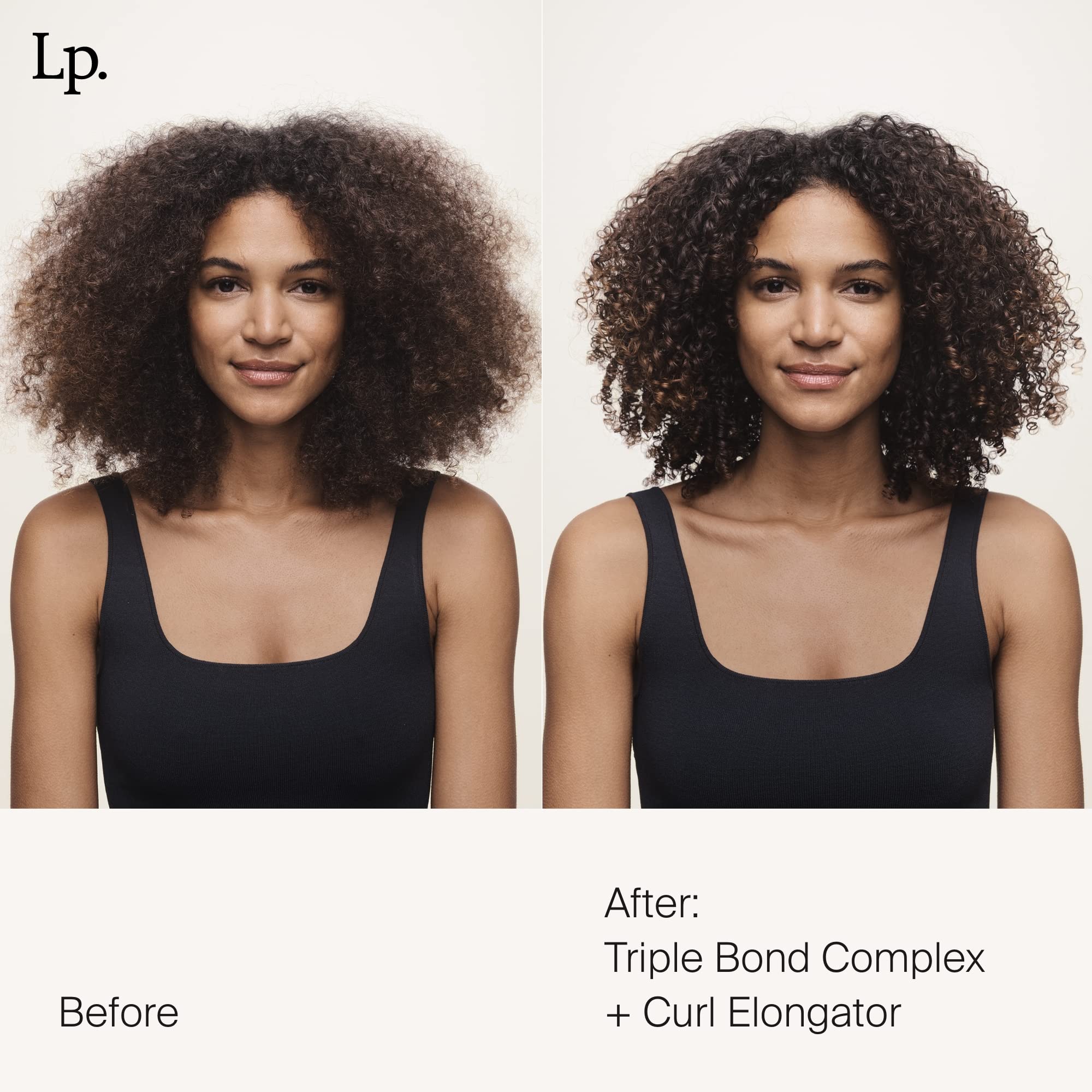Living Proof Triple Bond Complex leave-in application shows easy weekly treatment for smoothing shine