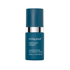 Living Proof Triple Bond Complex leave-in bottle highlights stronger, more resilient hair