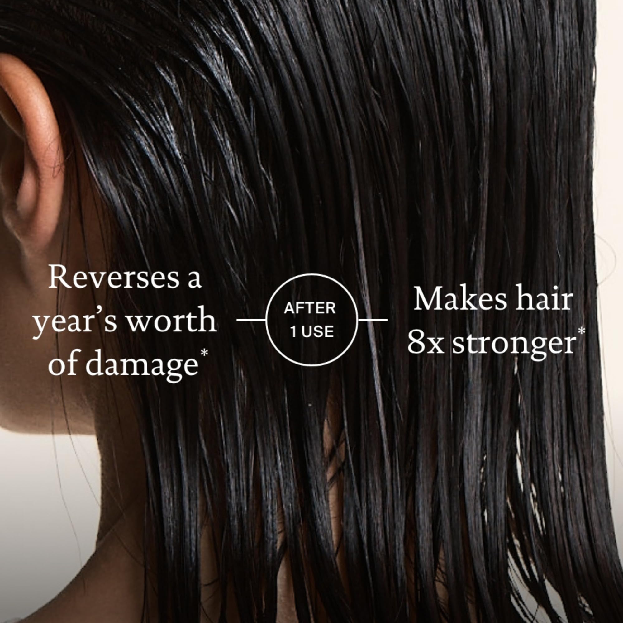 Living Proof Triple Bond Complex weekly-treatment scene implies easy routine with lasting softness and shine