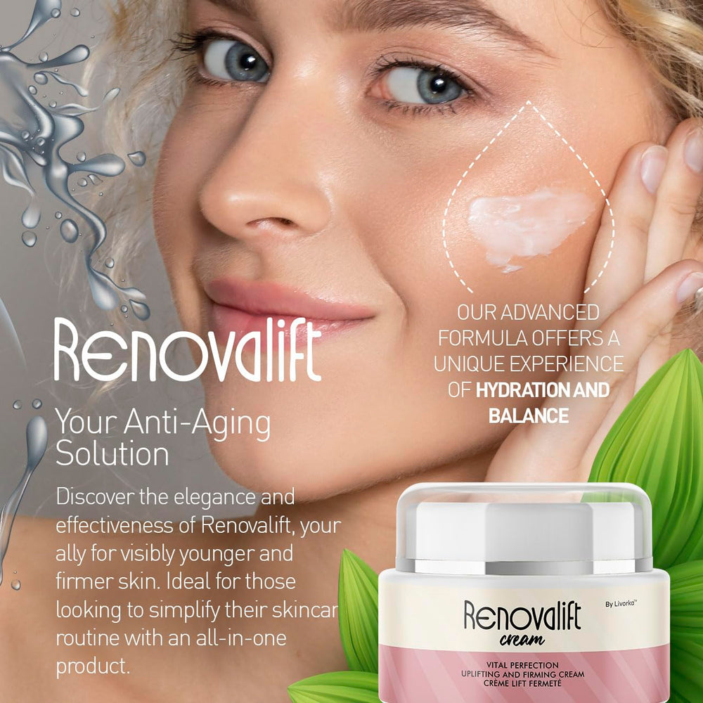LIVORKA Renovalift cream dispense showing easy application