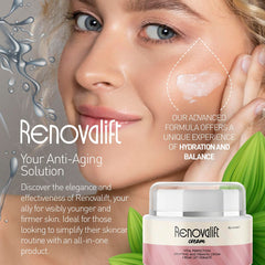 LIVORKA Renovalift cream dispense showing easy application