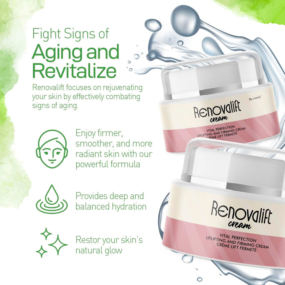 LIVORKA Renovalift face application with silky glide and quick absorption