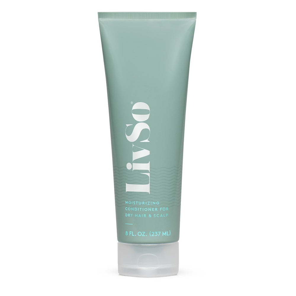 LivSo Moisturizing Scalp Conditioner bottle front highlights lightweight hydration for smoother, manageable hair