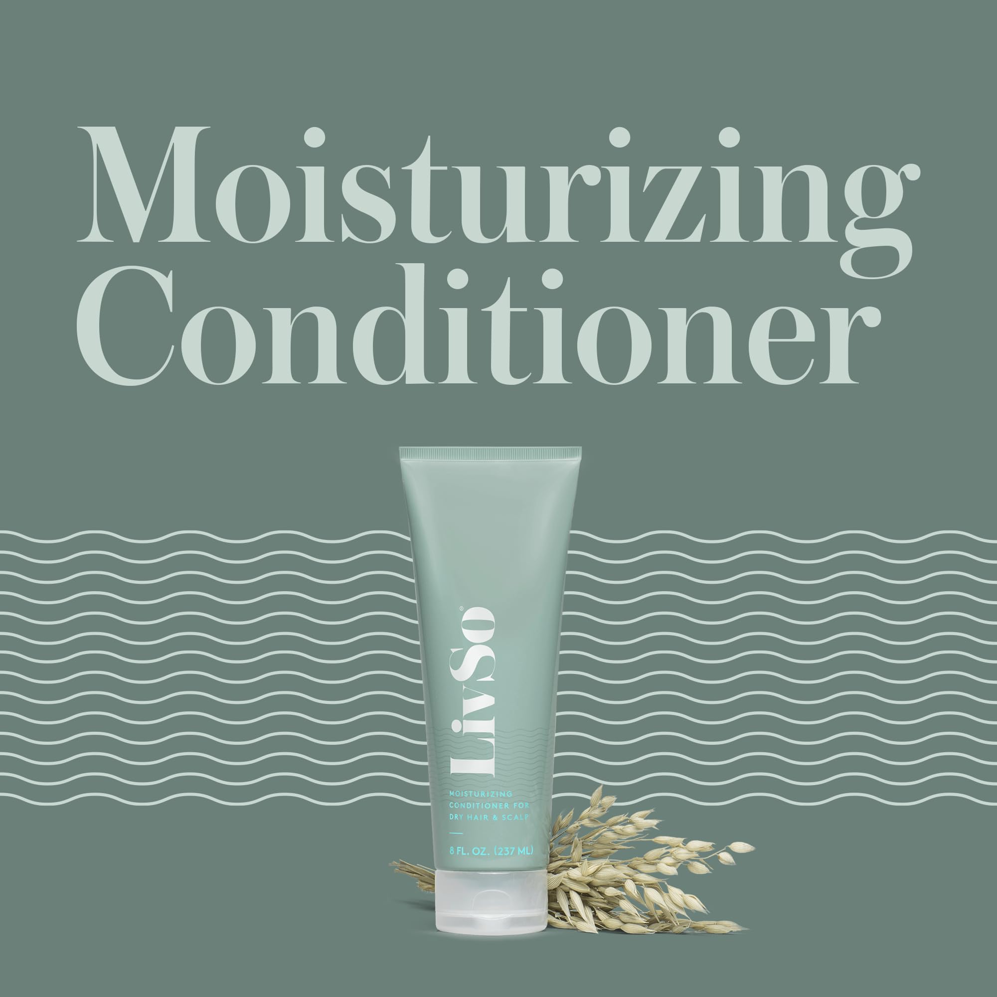 LivSo Moisturizing Scalp Conditioner bottle pour demonstrates easy, even application