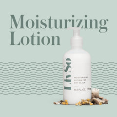 LivSo Moisturizing Scalp Lotion texture close-up shows smooth, non-greasy hydration for hair.